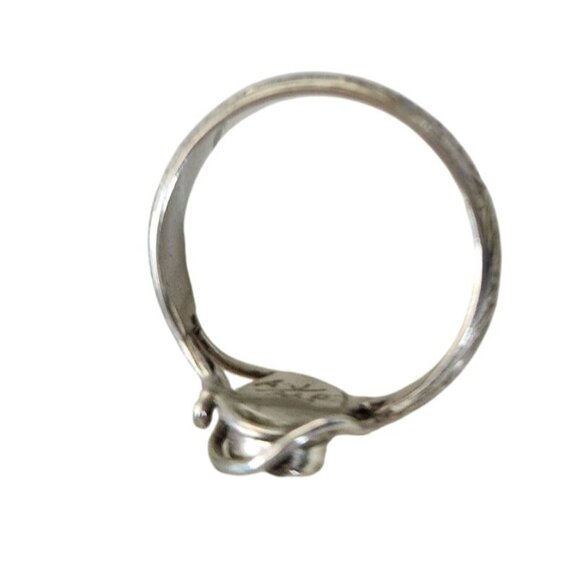 Ring Australian Opal Blue Green Red  Size 6 1/2  3.1gr 1.5 cm x 1 cm Opal 1 cm - Picture 3 of 10